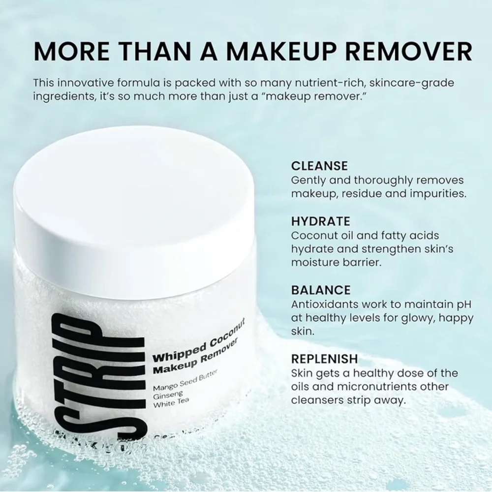 NEW Strip Makeup Whipped Coconut Makeup Remover